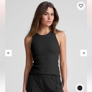 Beyond Yoga Refocus Ribbed Classic Tank - Black Onyx– Size Small